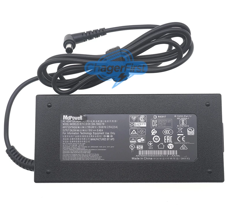 DA-180C19 EAY64449304 19V 9.48A 180W Monitor Adapter for LG 38UC99-W 32UD99-W 34UC99-W 38WK95C-W 38BK95C-W 32UL950-W UltraWide