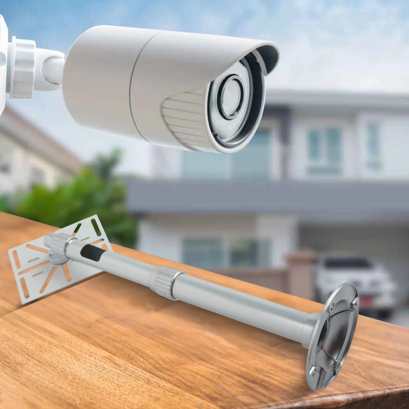Robust Vertical Hanging Bracket for PTZ Dome Camera Installation with Telescopic Adjustment for Optimal Viewing