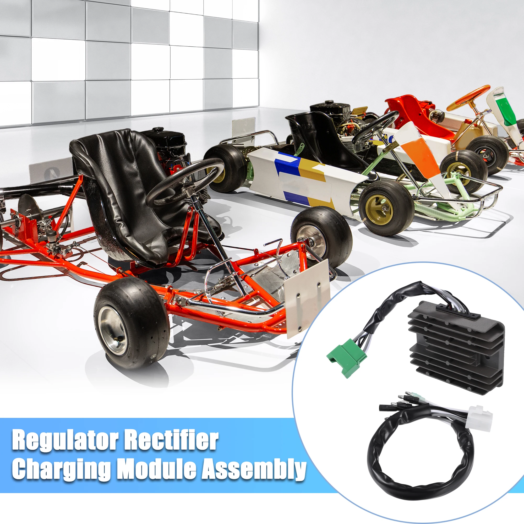 Motoforti 1 Set Car Rectifier Charging Module Assembly for Honda GX440 GX610 GX620 GX630 GX640 GX660 GX670 GX690 GXV530