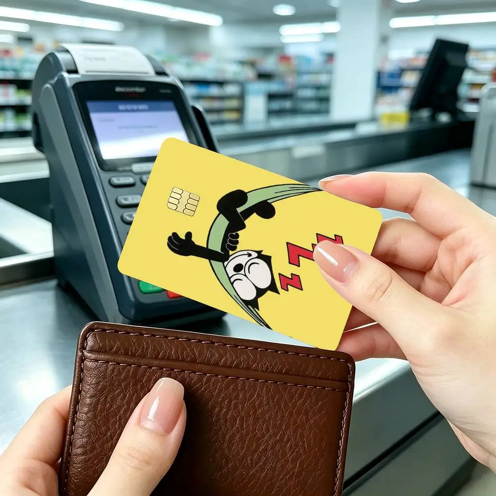 Cartoon F-Felix the C-Cats  Credit Card HD Stickers Small Chip Waterproof Sticker Game Card Decal Gift