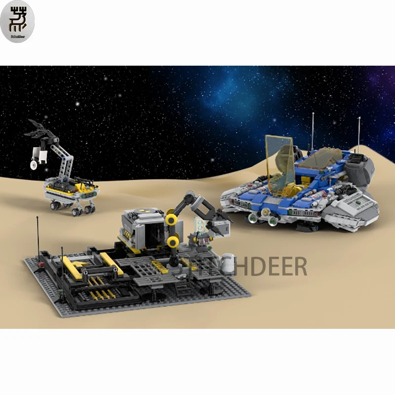 2196PCS MOC MPV Reliant Multifunctional Space Cruiser Building Blocks Container Grab Truck Spaceship DIY Toy Brick Holiday Gifts