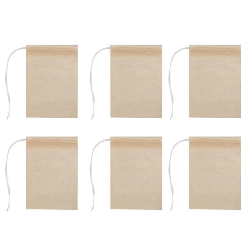 600 Pack Tea Filter Bags,Disposable Paper Tea Bag With Drawstring For Loose Leaf Tea,Coffee(Natural Color,2.75X1.97 In)