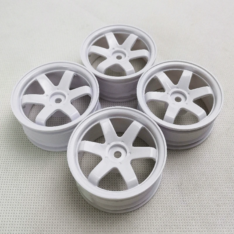 4pcs 3/6mm Offset RC Car 1/10 Scale Plastic Wheels Rims Drift On Road Touring Racing Model Hobby