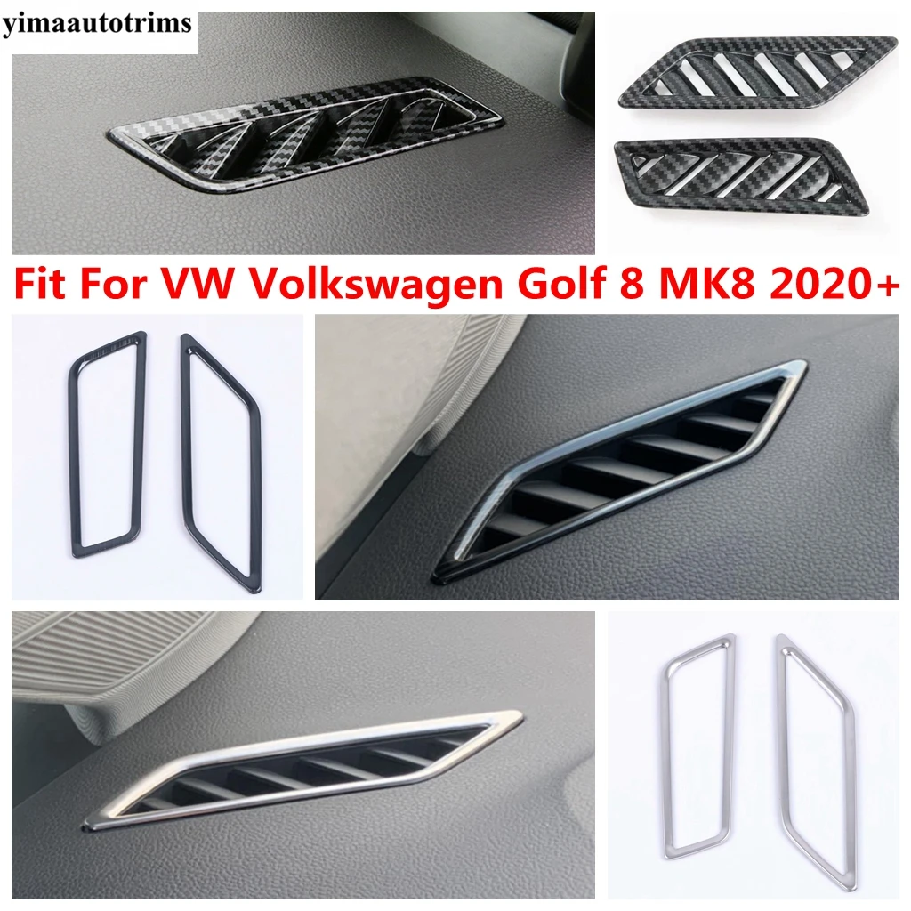 

Front Dashboard Conditioning Air AC Vents Outlet Frame Cover Trim For VW Volkswagen Golf 8 MK8 2020 - 2024 Interior Accessories