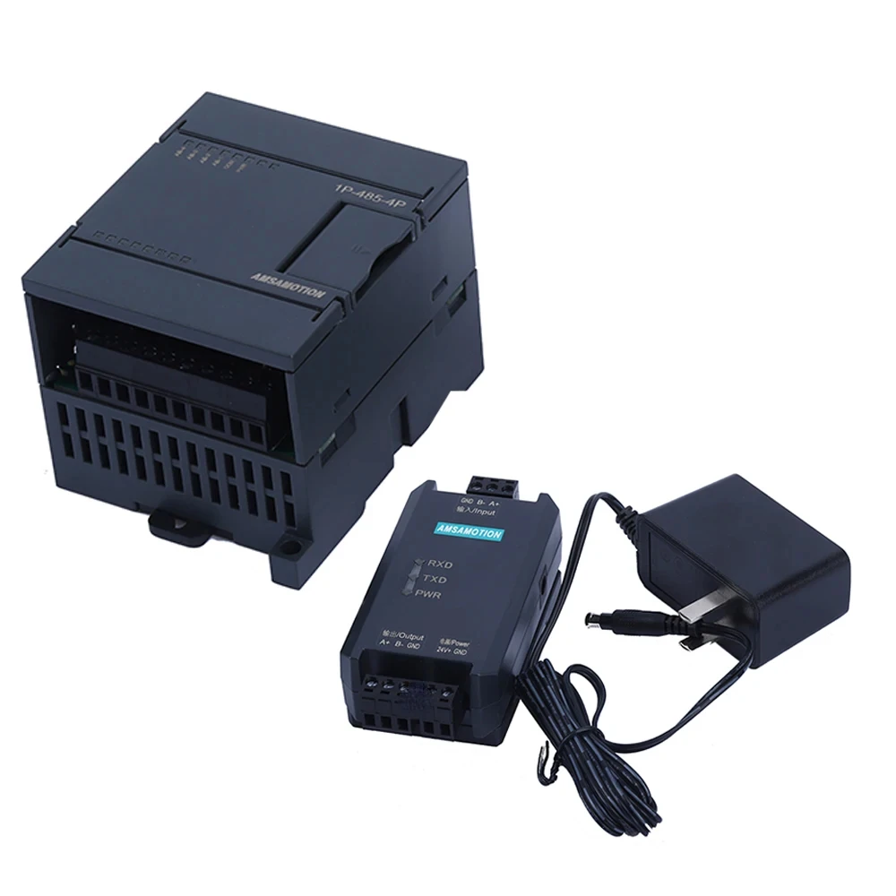 

AMSAMOTION New 1P-485-4P Repeater With adapter Plug RS485 Hub network Industrial Grade Amplifier Distance Extender