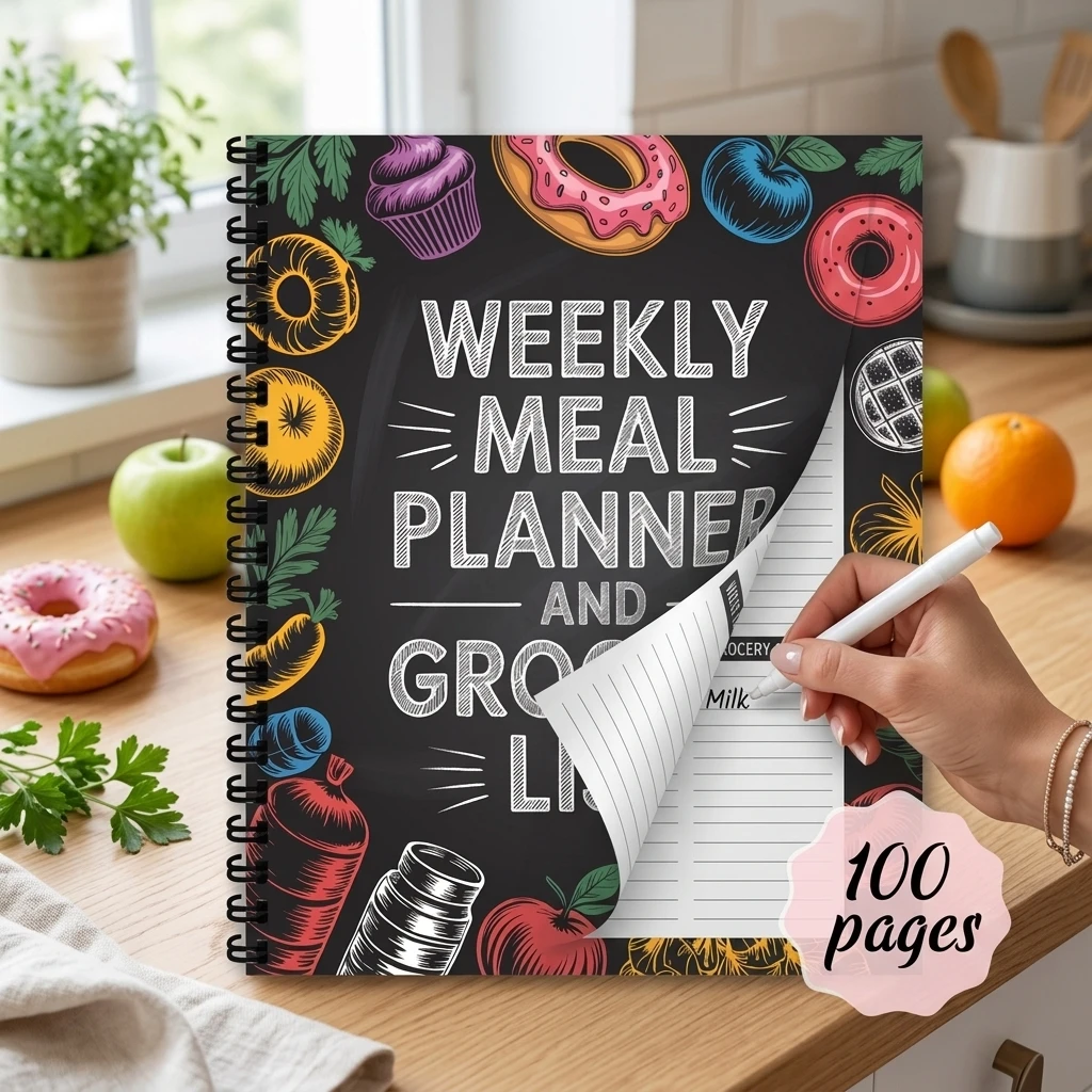 Meal Prep Book - Carnet de planification des repas pour