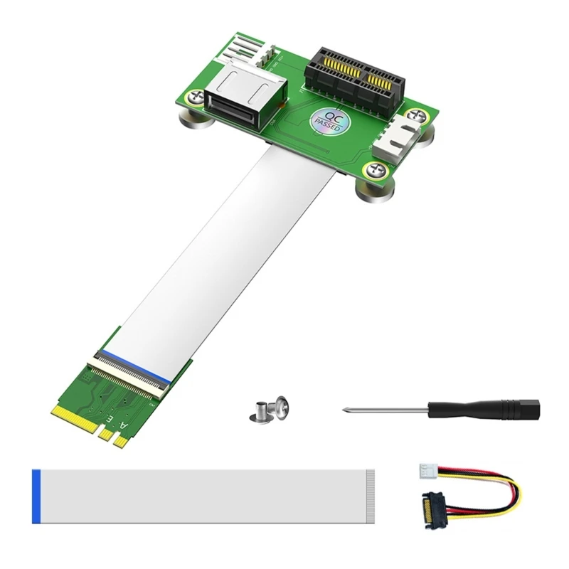 PCIe M.2 A+E Extension Board Set With Install Parts for PC Work