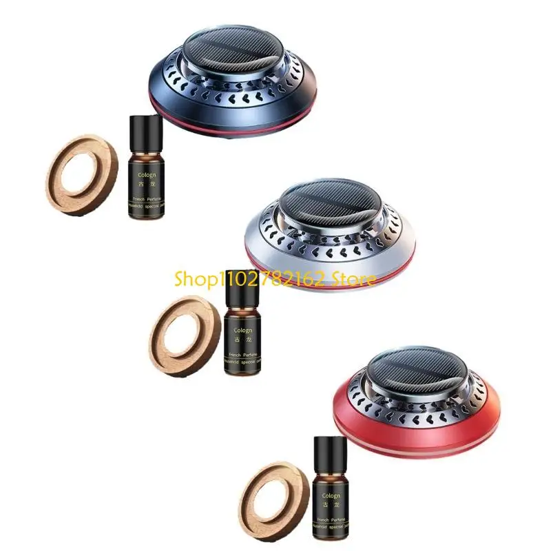 

547B Car Air Fresheners,Solar-Powered, Aluminum Alloy, Fragrances DIY,Car Accessory Car Diffusers Fresheners