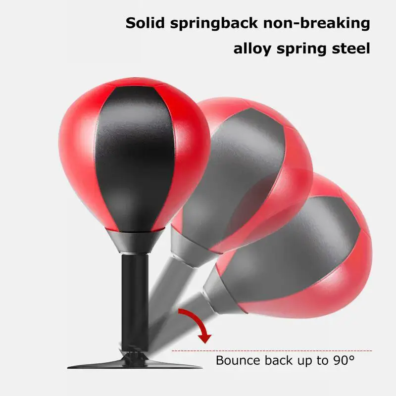 Desktop Punching Bag Boxing Ball Stress Relief Fighting Speed Reflex Training Punch Ball Strong Suction Cups For Desk with Pump