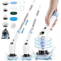 Electric Cleaning Brush Bathroom Spin Scrubber Sink Wall Tile Floor Washroom Scrubbing Rechargeable Cordless Bathtub Cleaner