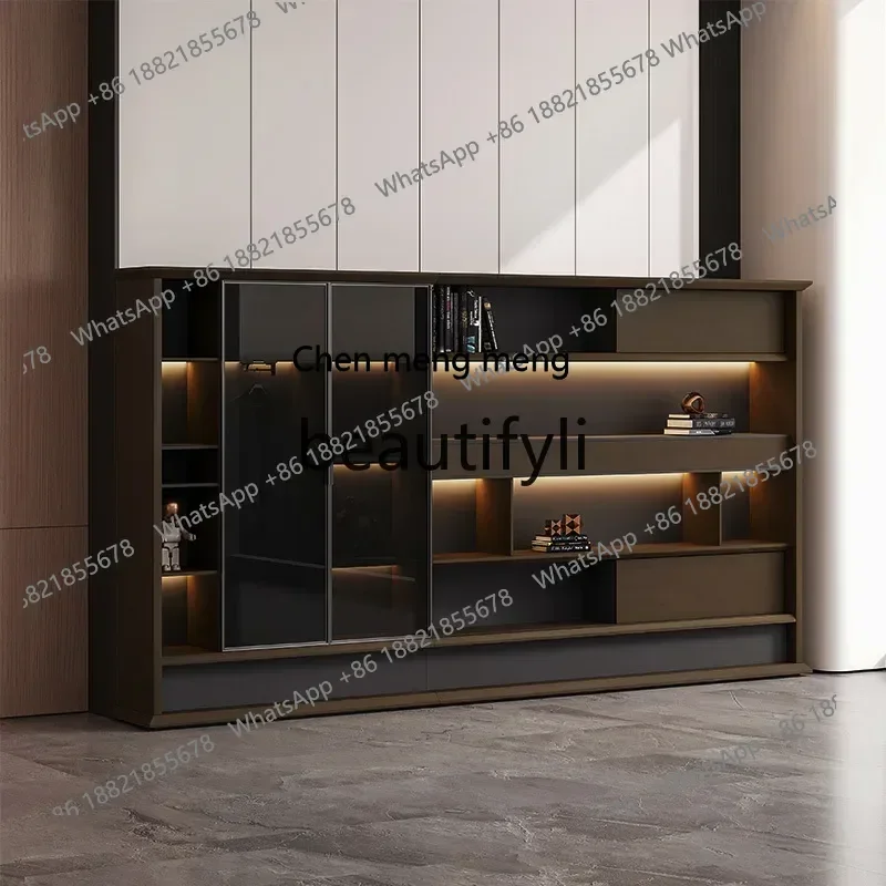 

File Cabinet Office Simple Modern Wooden Data Cabinet Light Luxury Locker
