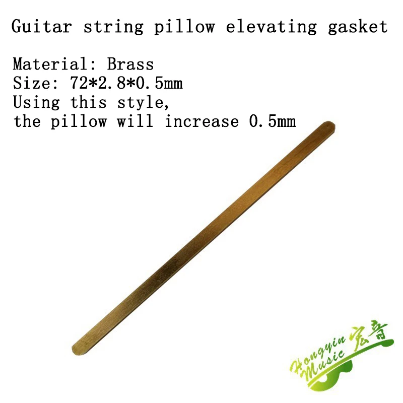 1pc Guitar pillow heightening Brass Pad Rose 0.5 1.0 2.0 Thick guitar strings low punch noise string lifting spacer