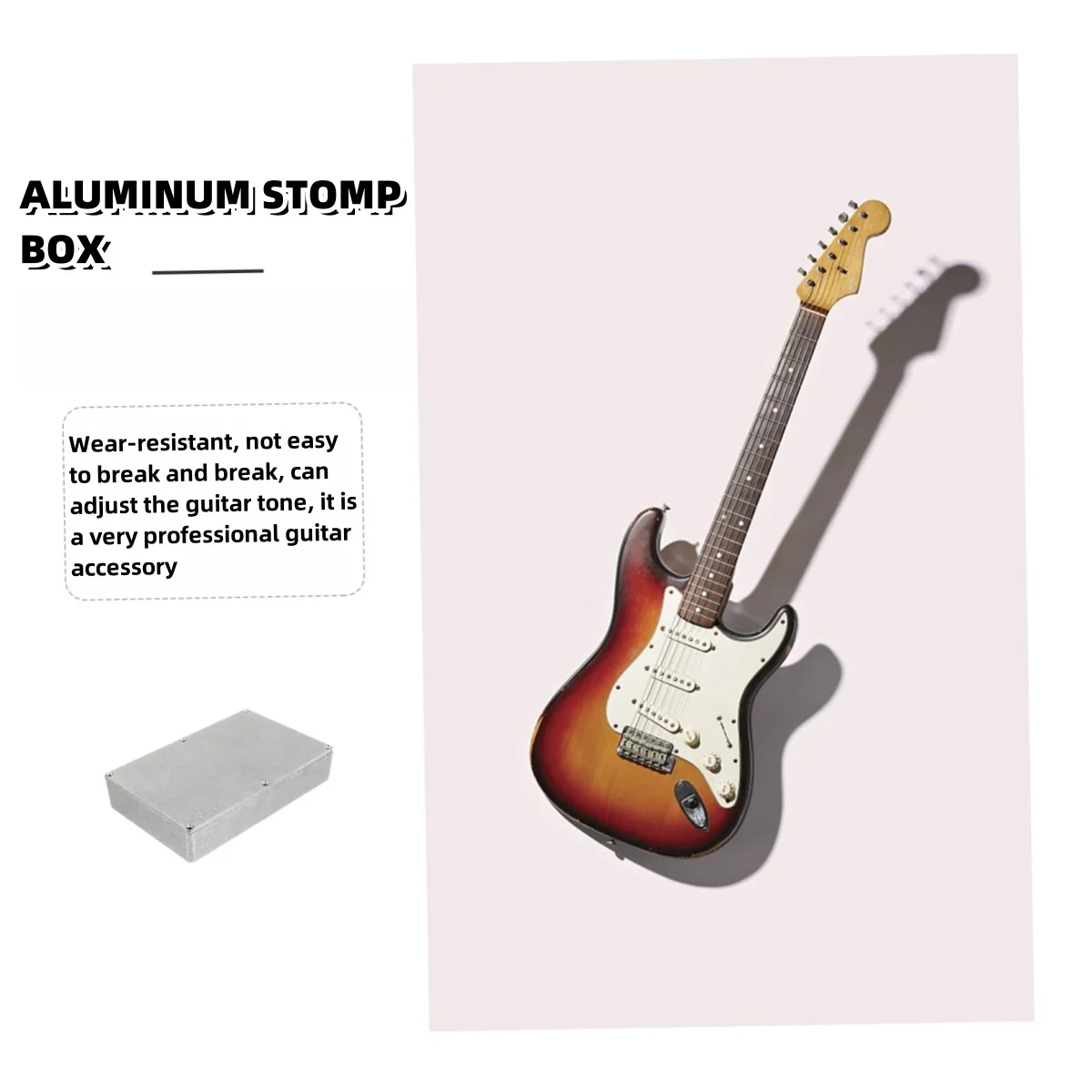 Miwayer 1590DD 188 × 119 × 37.5 مم تأثيرات الجيتار صندوق ألومنيوم/تصميم دييكاست الضميمة/لبديل دواسات الجيتار