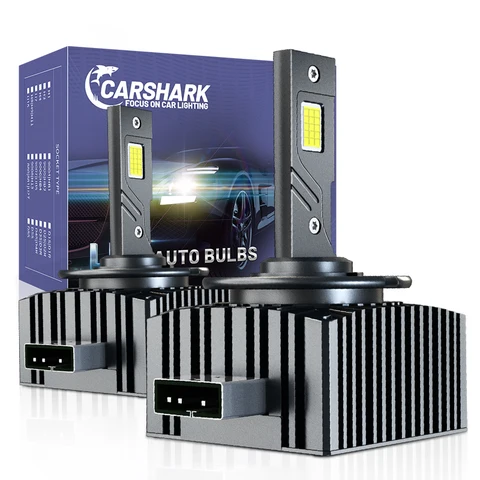 Автомобильная Светодиодная Лампа Carshark 110W LED Canbus D1S D2S D3S D4S D5S D8S HID С Чипом CSP 4575, 6000K, 40000LM Для VW