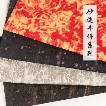 棉質彈性印花布料 春夏水洗牛仔布 輕薄柔軟透氣布料 設計師批發紙 以米發售 10 最佳銷售 牛仔布 - №10