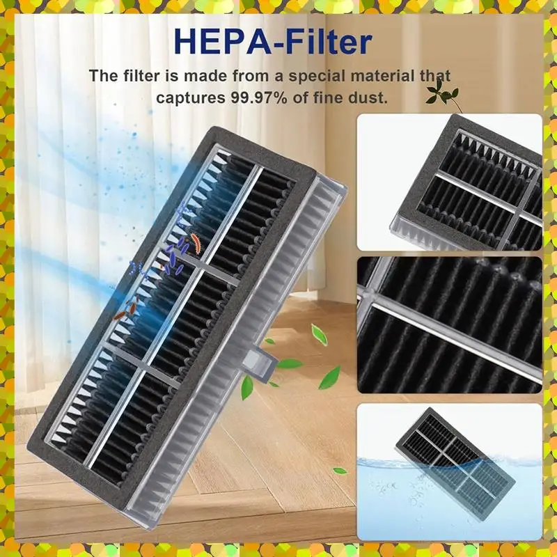 

AGLH Accessories For Dreame X40 Ultra Robot Vacuum Replacement Parts Main Side Brush Hepa Filter Mop Pad Dust Bag
