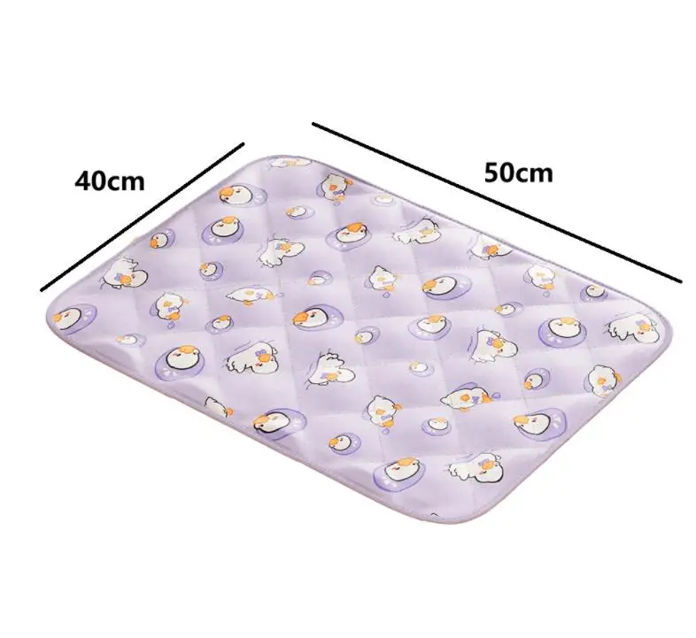 Aolso Waterproof Toddler Mattress Protector Pet Cooling Mat ABS Washable Bed Pad For Single Beds/toddler Beds/baby Cots