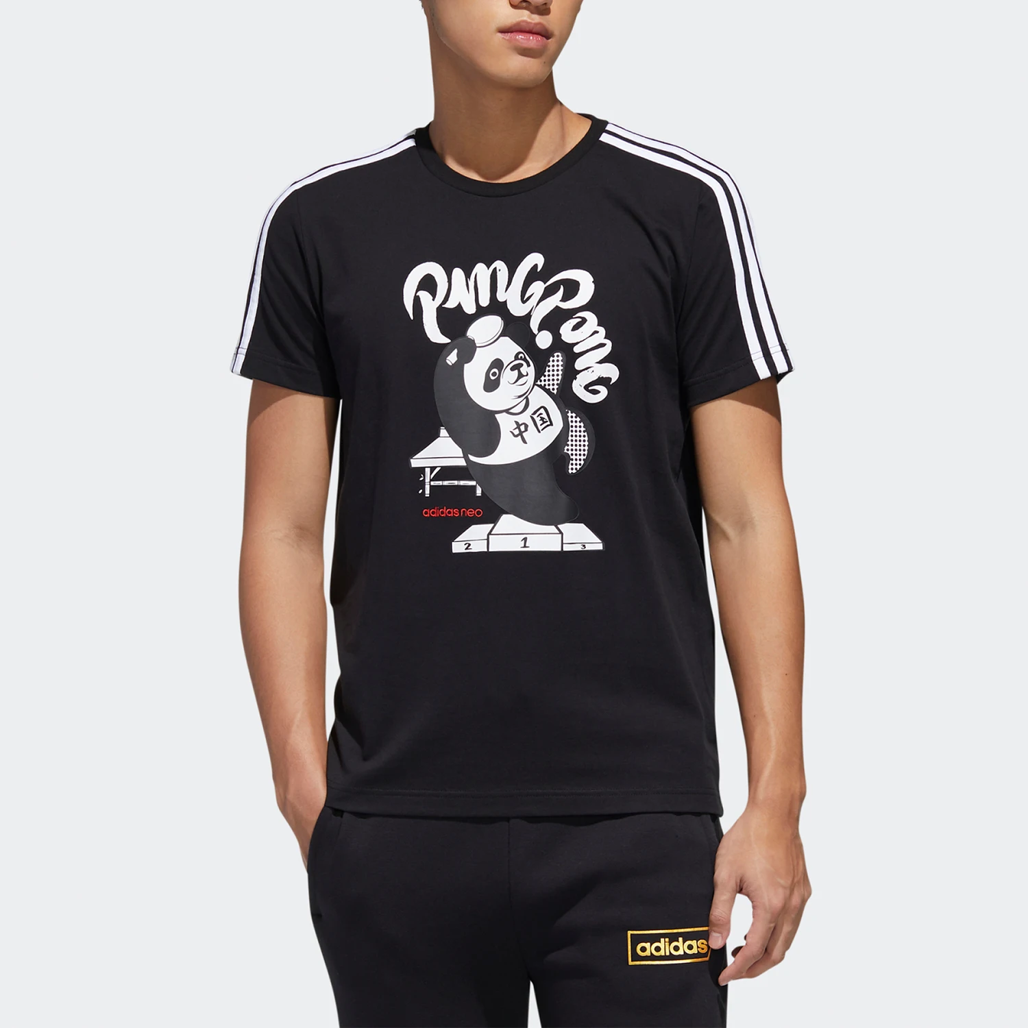 

Оригинальная мужская спортивная футболка Adidas нового сезона с короткими рукавами GK1552