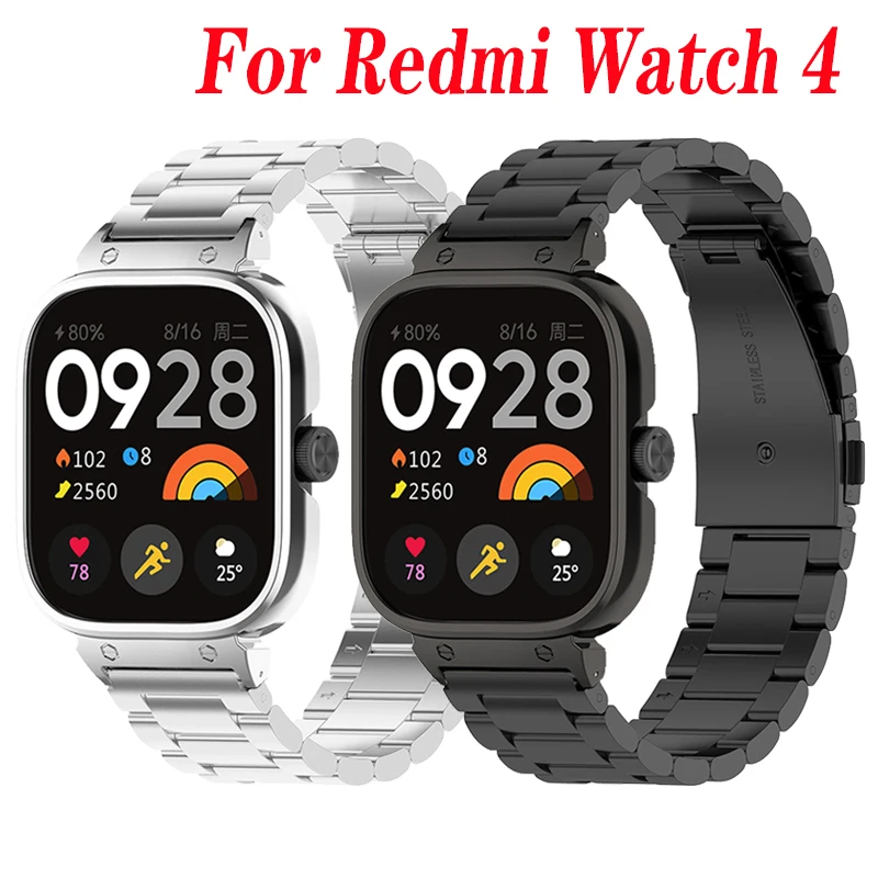 Correa de Metal para reloj inteligente Xiaomi Redmi Watch 4, funda protectora, pulsera para redmi Watch 4