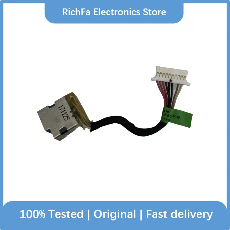 

Original Laptop DC Power Jack Harness Cable For HP 15-BC Omen 15-AX 799751-F50