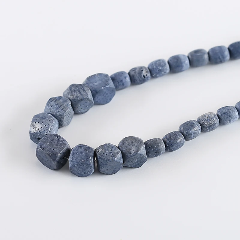 Natural Blue Coral Quality Carved Loose Beads Jewellery Making 11x11mm/7x6mm DIY Bracelet Necklace Beading Accessories