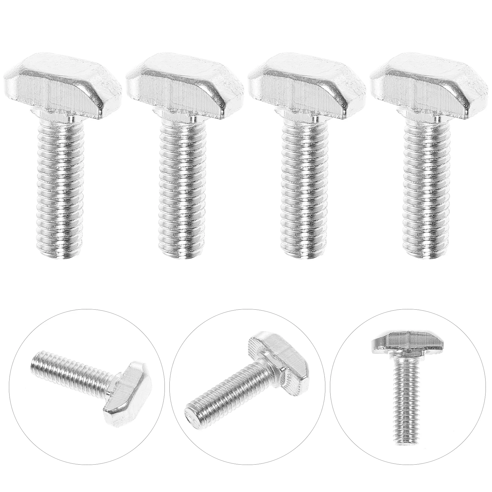 

30 Pcs T-screws Sliding Track Bolts Jig T-slot Replacement Woodworking Stainless Steel