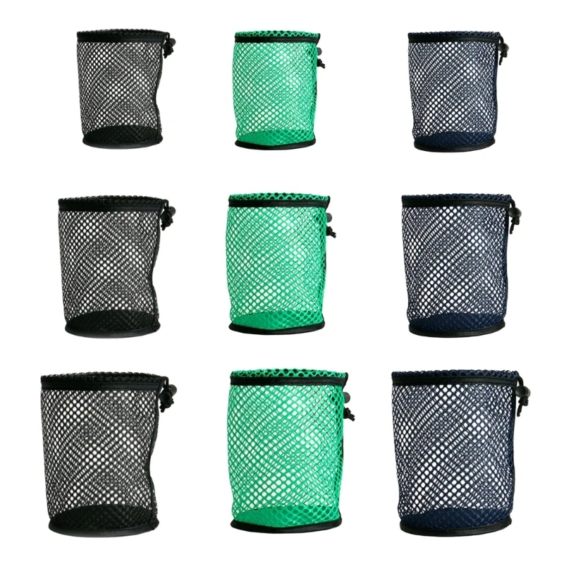 Golf Mesh Net Bag Nylon Golf Tennis Ball Carrying Drawstring Pouch Golf Bags Golf Accessories Indoor Outdoor Sports