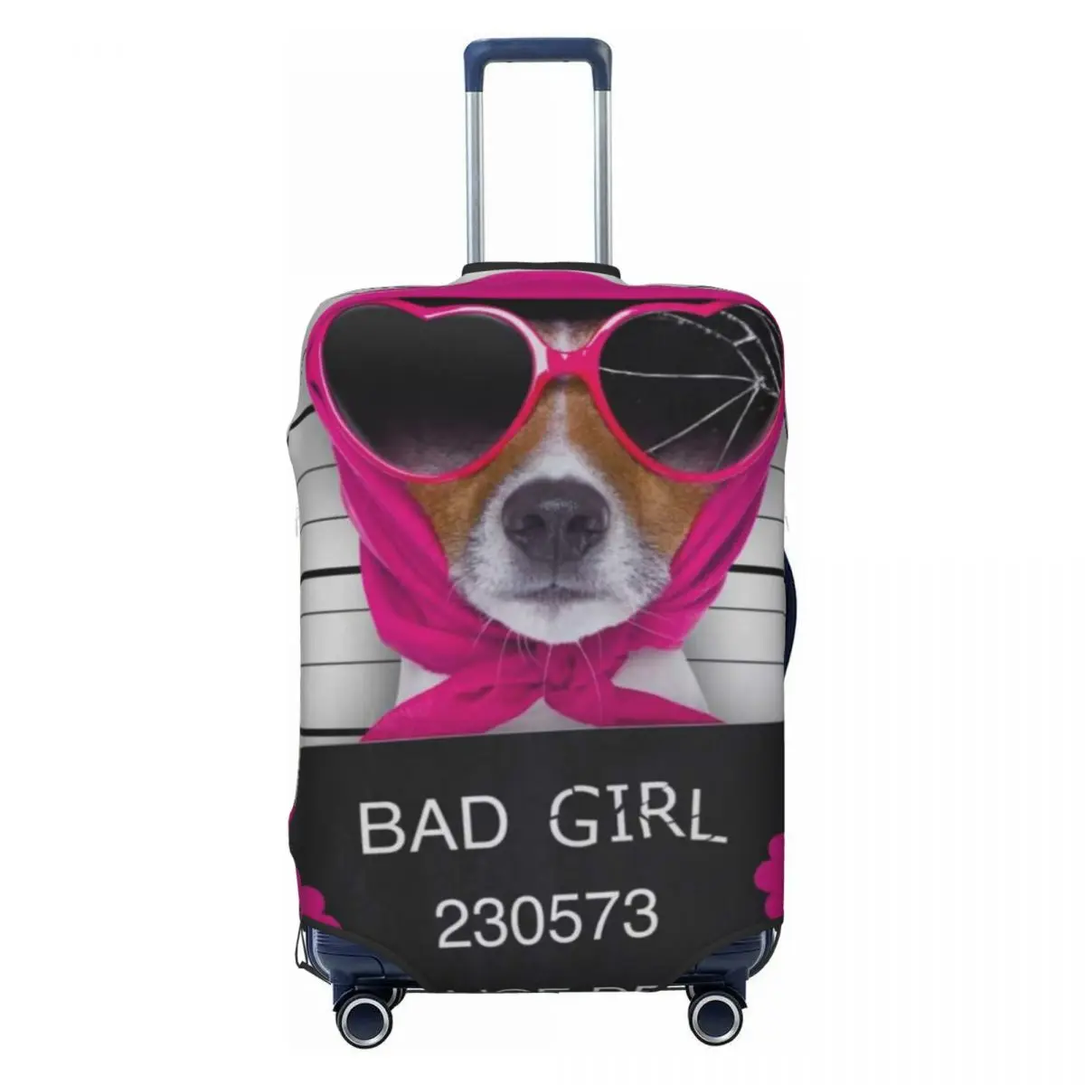 French Bulldog Suitcase Cover Holiday Girl Dog Useful Luggage Supplies Cruise Trip Protector Xmas Gift