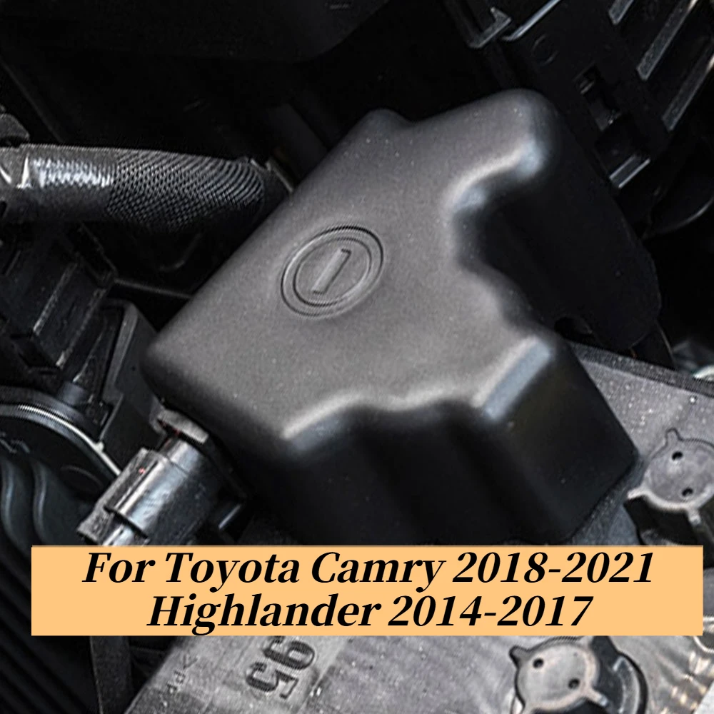 

Car Battery Negative Cover Trim for Toyota Camry 2018-2021 Highlander 2014-2017 ABS Protective Engine Electrode Lid Accessories