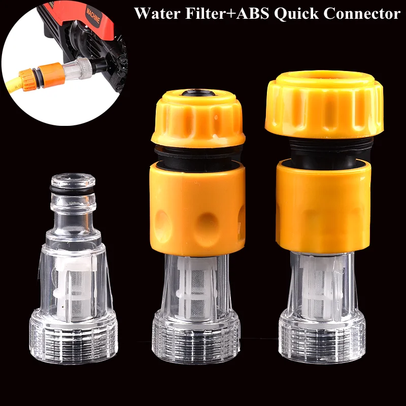 

1~3Pcs Car Washing Machine Water Filter High Pressure Washer Water Connector Filter Quick Connection Garden Hose Pipe Fittings