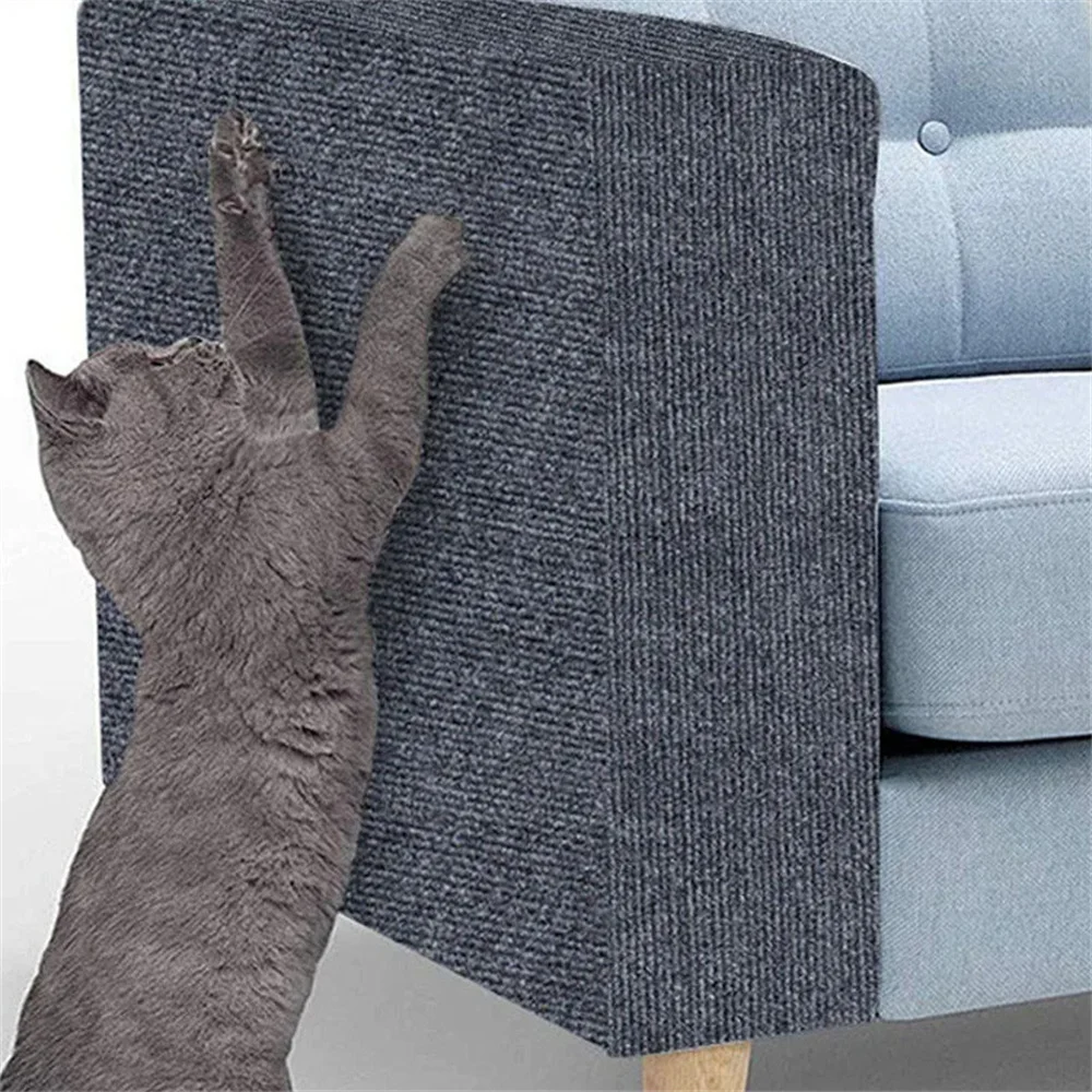 1pc Self-adhesive Cat Scratch Mat 40x200cm Anti Cat Scratching Sofa Cat Crawling Mat Diy Customizable Cat Scratching Pad Be Used