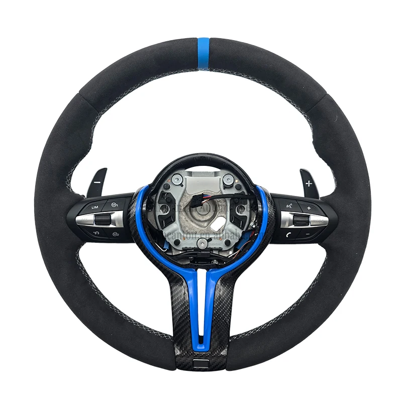 

Обновление изготовленного на заказ полного покрытия Alcantara m Performance для рулевого колеса BMW 5 серии F30 F10 F32 F90 F80 F82 F87