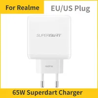 EU/US 65W SuperDart Charger For Realme GT2 Pro Neo2 2T Q3 Quick Charge Adapter X7 Pro 9i 8i 8 Pro Narzo 50 65W Superdart Charger