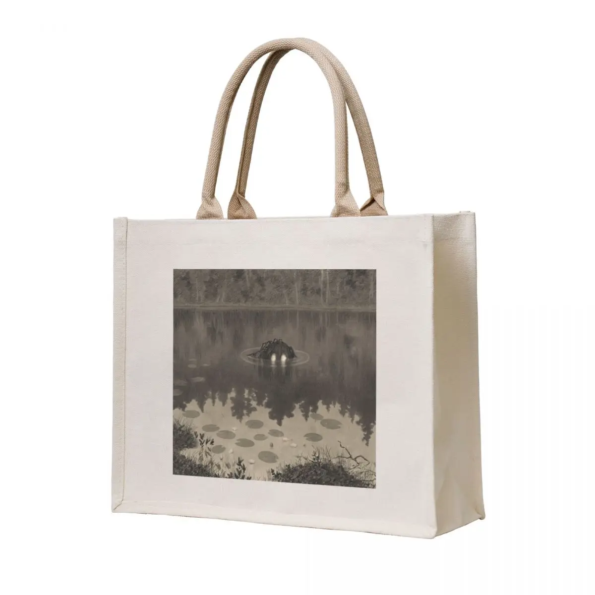 

Water Sprite Nkken by Theodor Kittelsen, 1887 Tote Bag foldable reusable bag Canvas tote bag tote bags cloth bags