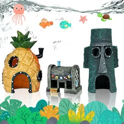 CuteAquarium Resin Castle Fish Tank Decorations Castle Tower Ornaments Fish Tank Hiding Cave Aquarium Accessories Decoration