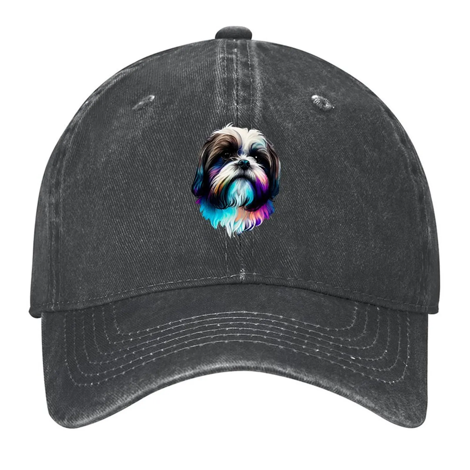 

Shih Tzu поп-арт бейсболка тактическая кепка пляжная шляпа Роскошная мужская кепка Уникальные шапки Мужские шапки Женские
