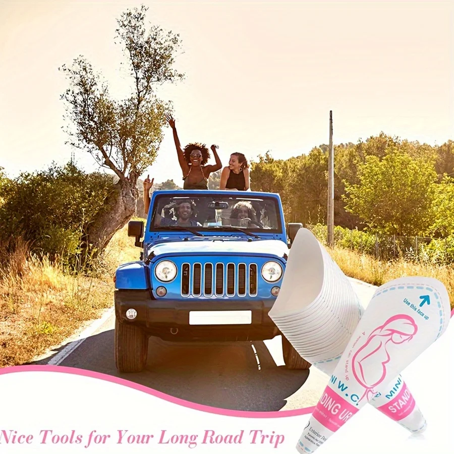 6/12/24 قطعة مبولة الإناث القابل للتصرف للنساء الدائمة المحمولة تبول قمع الحمل ودية السفر التبول للخارجية JXB #5