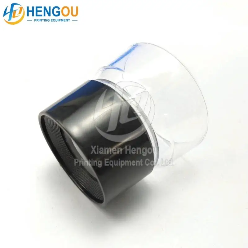 10X Magnification Cylindrical Scale OpticalGlass Lens Focusing Magnifier for Measurement