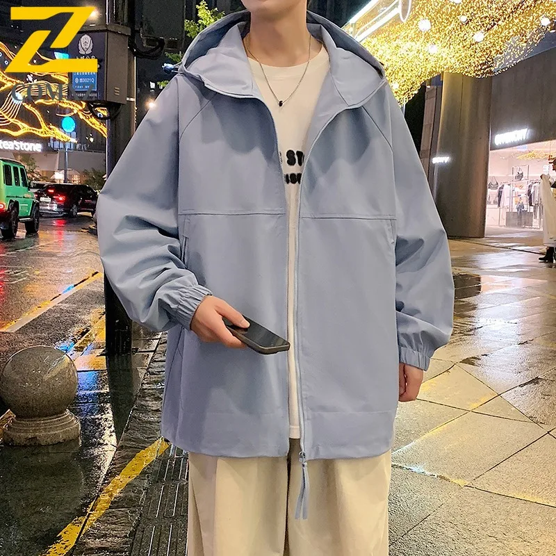 

COMXZ 2025 Мужская и женская водонепроницаемая куртка для спецодежды, весенне-осенняя свободная функциональная пара, уличная повседневная ветровка, пальто