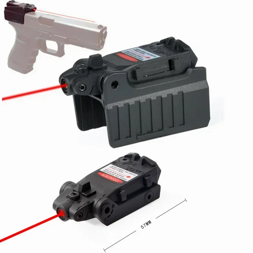 Mini odorlaser compact rouge, pointeur laser Glock, G17, 18C, 22, 34, montage haut et bas