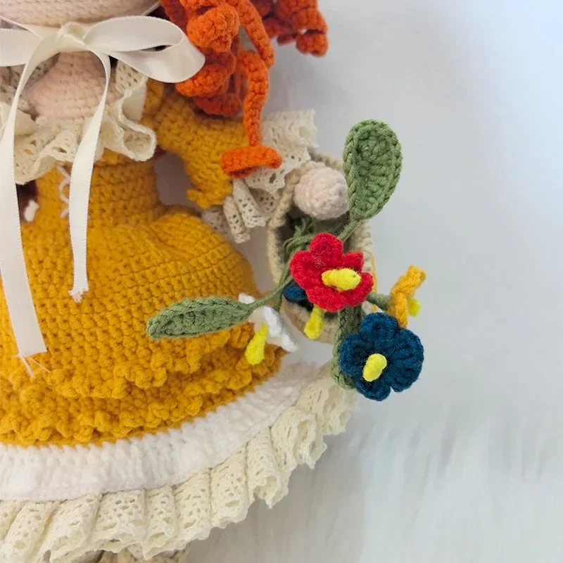 اليدوية الحياكة دمية الكروشيه إيما بنات الكروشيه الدمى للمنزل اكسسوارات نمط الحرفية لعبة الحلي