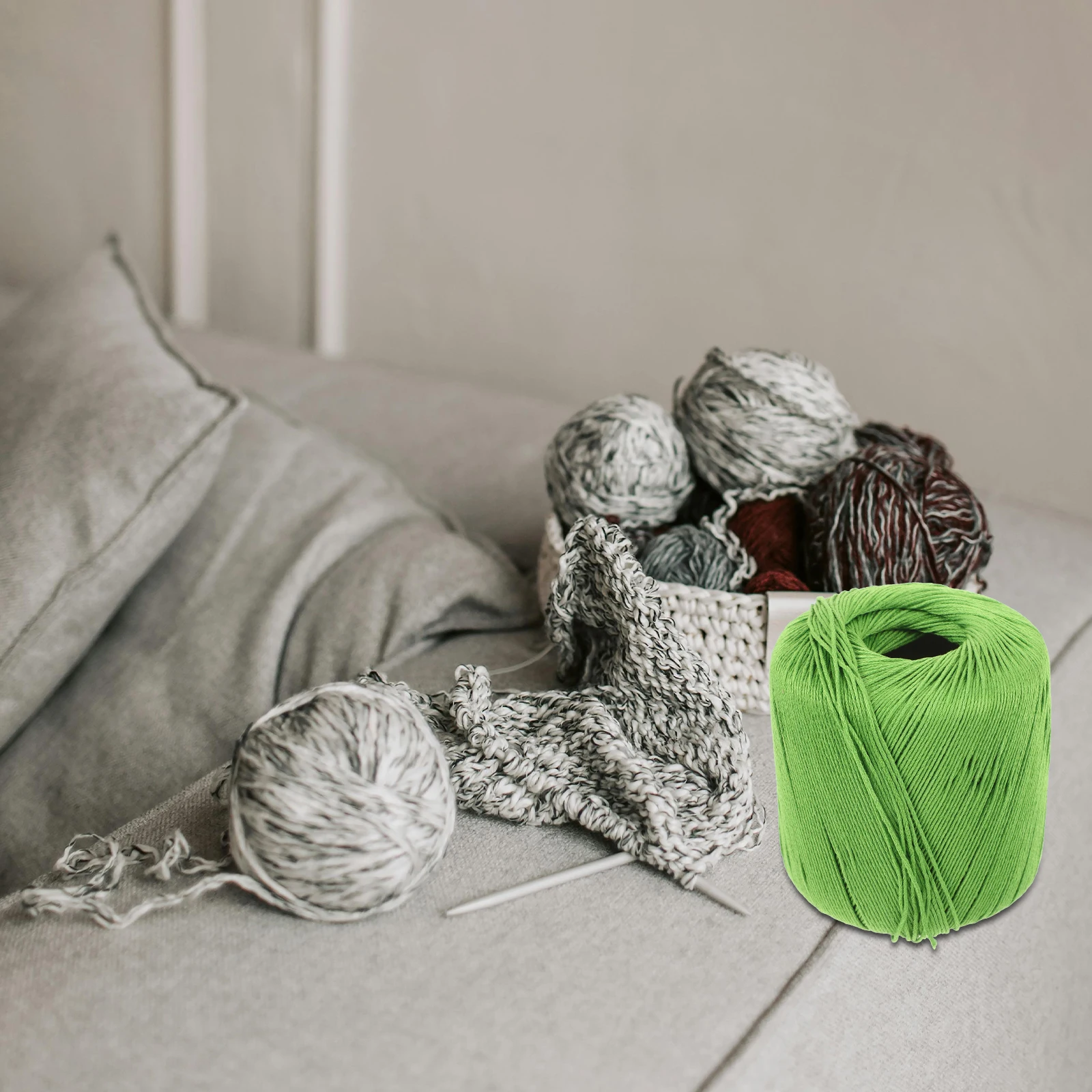 

Cotton Yarn Household Crocheting Multi-Function Knitting Comfortable Texture DIY Handicrafts Scarf Making Cotton Yarn