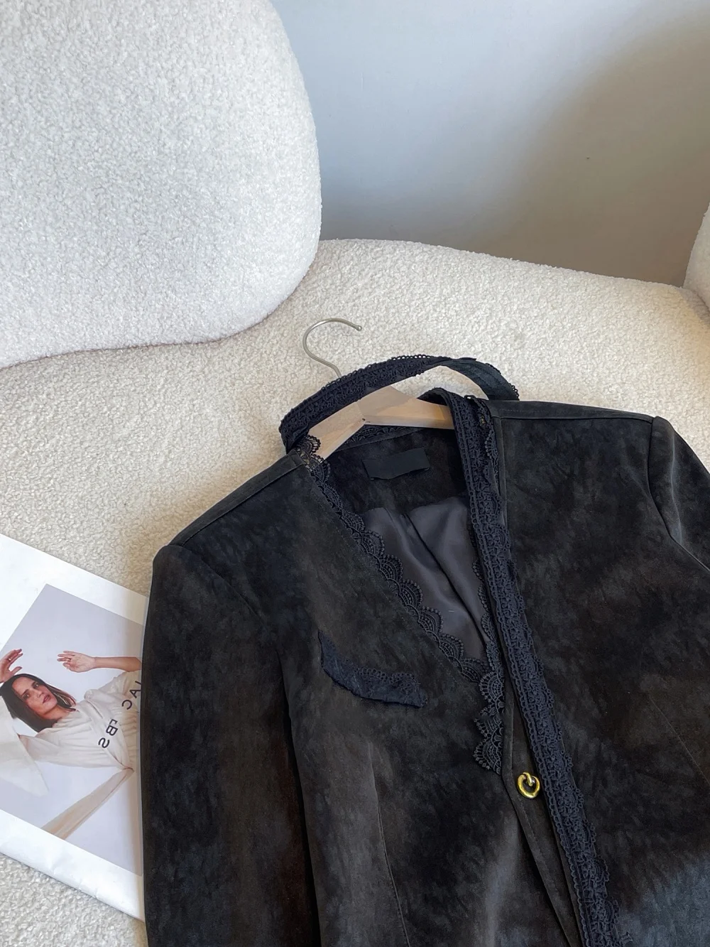 الرجعية Bla بولي Leather جلد الرجال Jaet الدانتيل تقليم الربط معطف دافئ ort خمر Sle العمل الثقيل ربيع الخريف النسخة الكورية #2