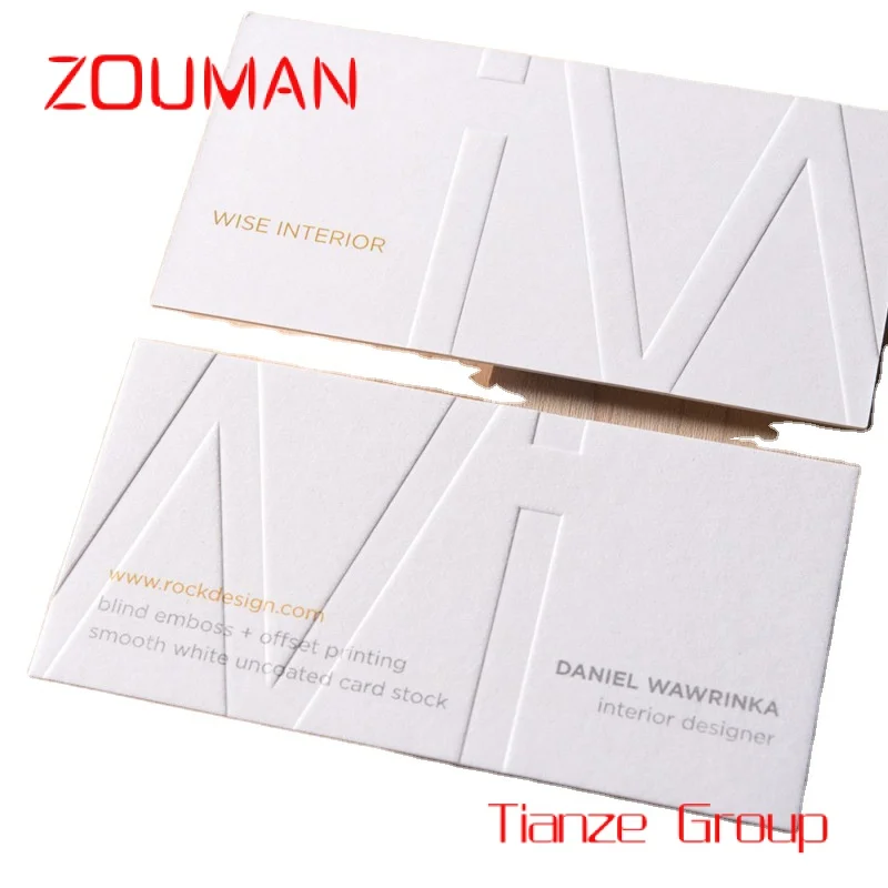 

Custom , Custom Printed Paper Cardboard name card embossed Business Card