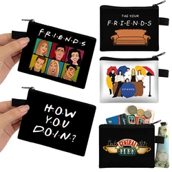Vrienden Print Portemonnee CENTRAL PERK Kleine Portefeuilles Sleutel Creditcard Oortelefoon Houder Harajuku Munt Geldzak Ritszakje