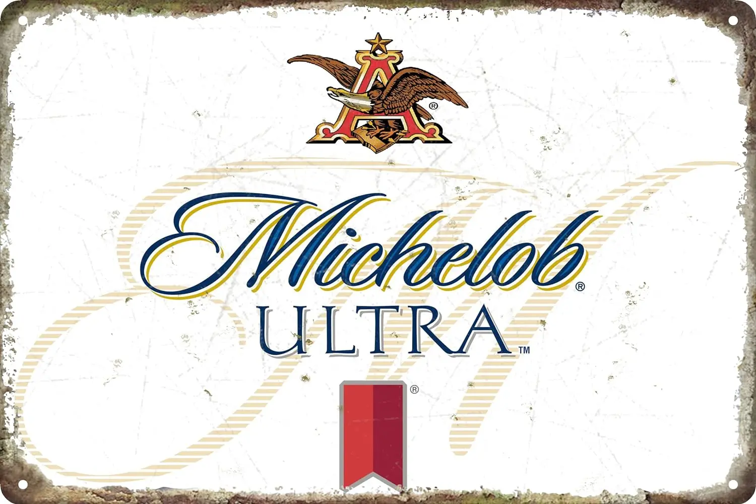 Vintage Michelobs Ultras Tin Metal Tin Sign Tin Plate Sign Wall Art Decor TIN SIGN 8X12 INCH