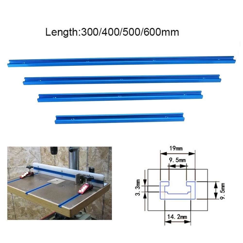 Teil Gehrungslehre, funktional, professionell, T-Nut, 300–600 mm, Legierung, Aluminium, für Holzbearbeitung, Gehrung, brandneues Premium