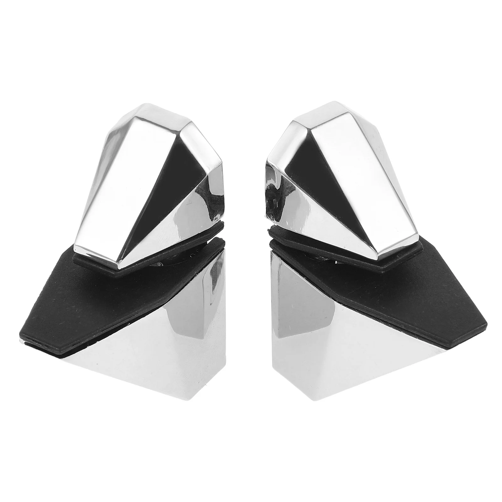 2 قطعة دعامات الرف الزجاجي قوية مقاومة للاهتراء سطح أملس خزانة الدش رفوف تثبيت دعامات الرف الزجاجي