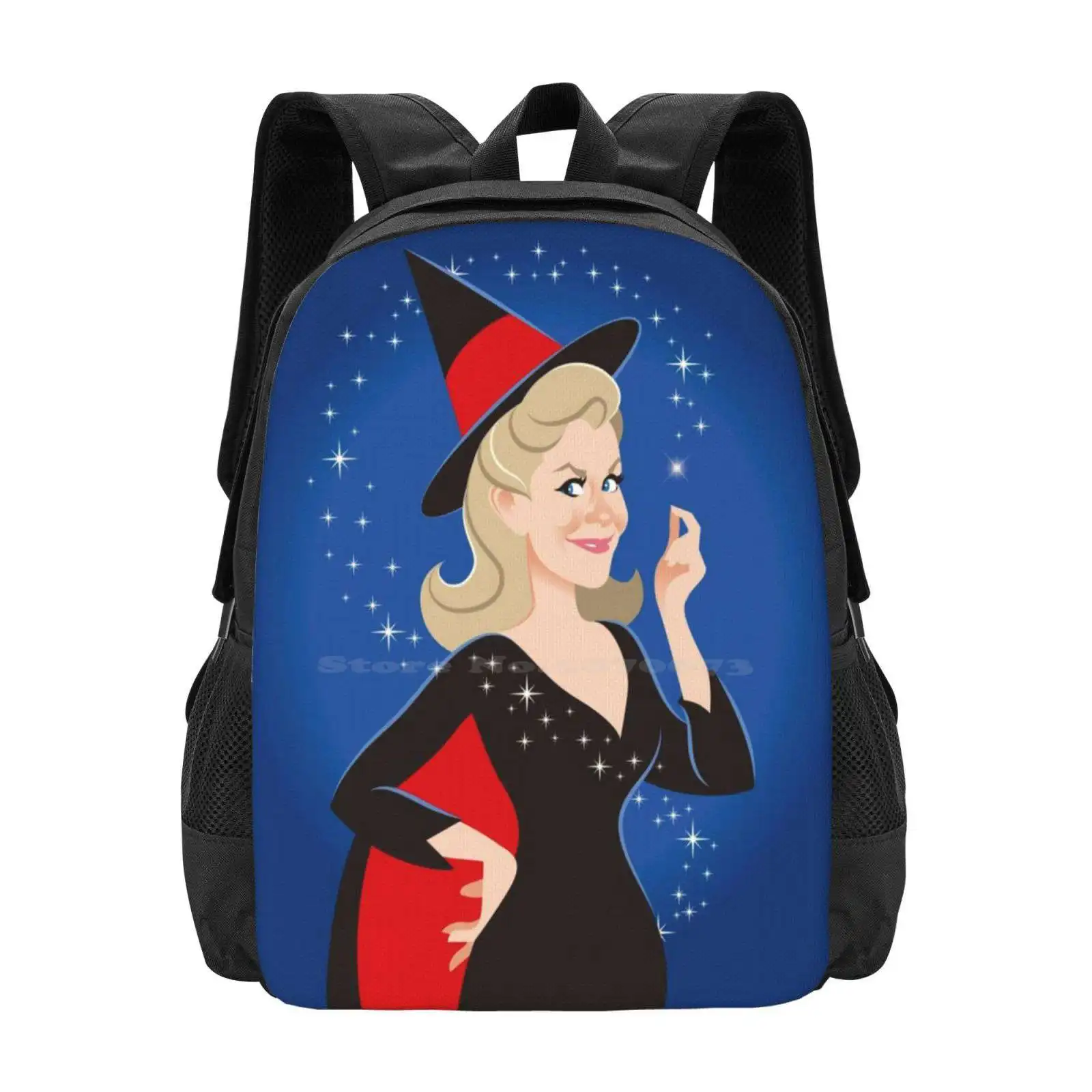 

Школьный рюкзак Samantha большой вместимости, сумки для ноутбука Samantha Bewitched Classic Tv Alemogolloart Alejandromogolloart Alejandro