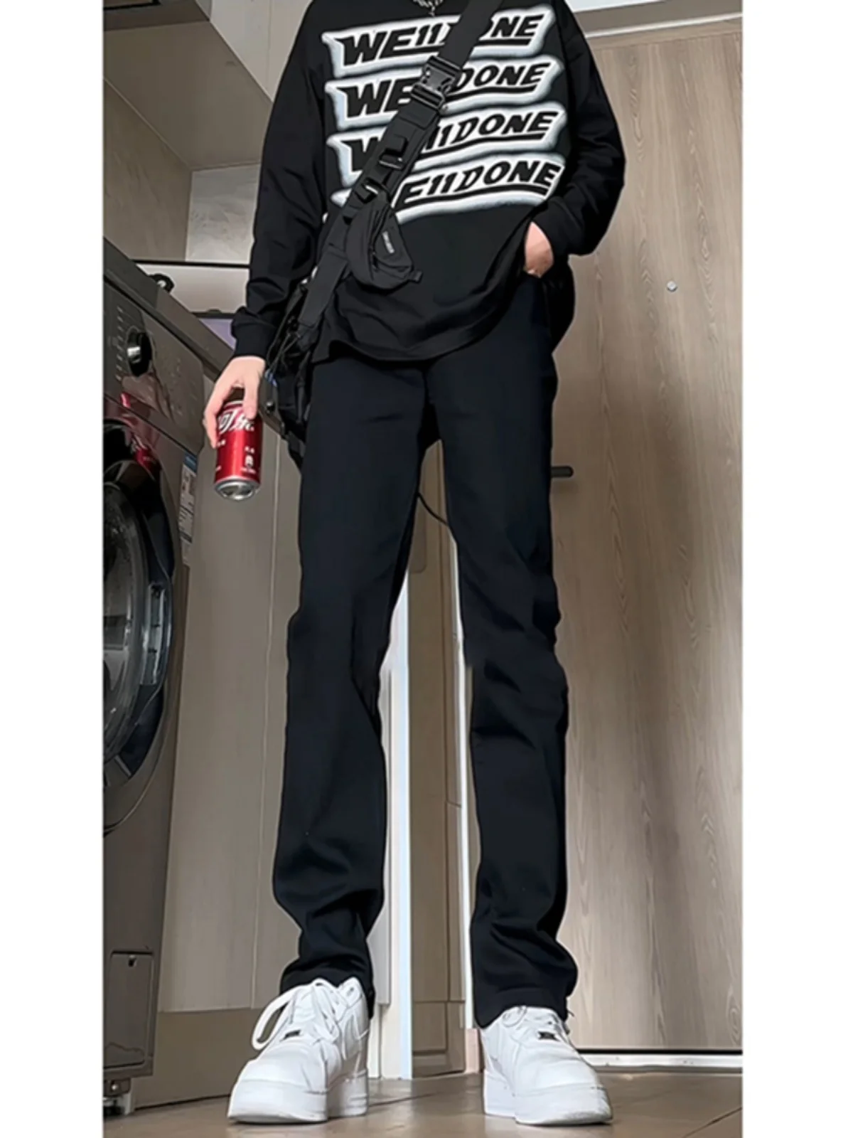 

Cleanfit Bla Slim Fit Soft Denim Jeans Men Early Spring OOTD Pants American Micro Flared Trousers Trendy Straight Leg Jeans